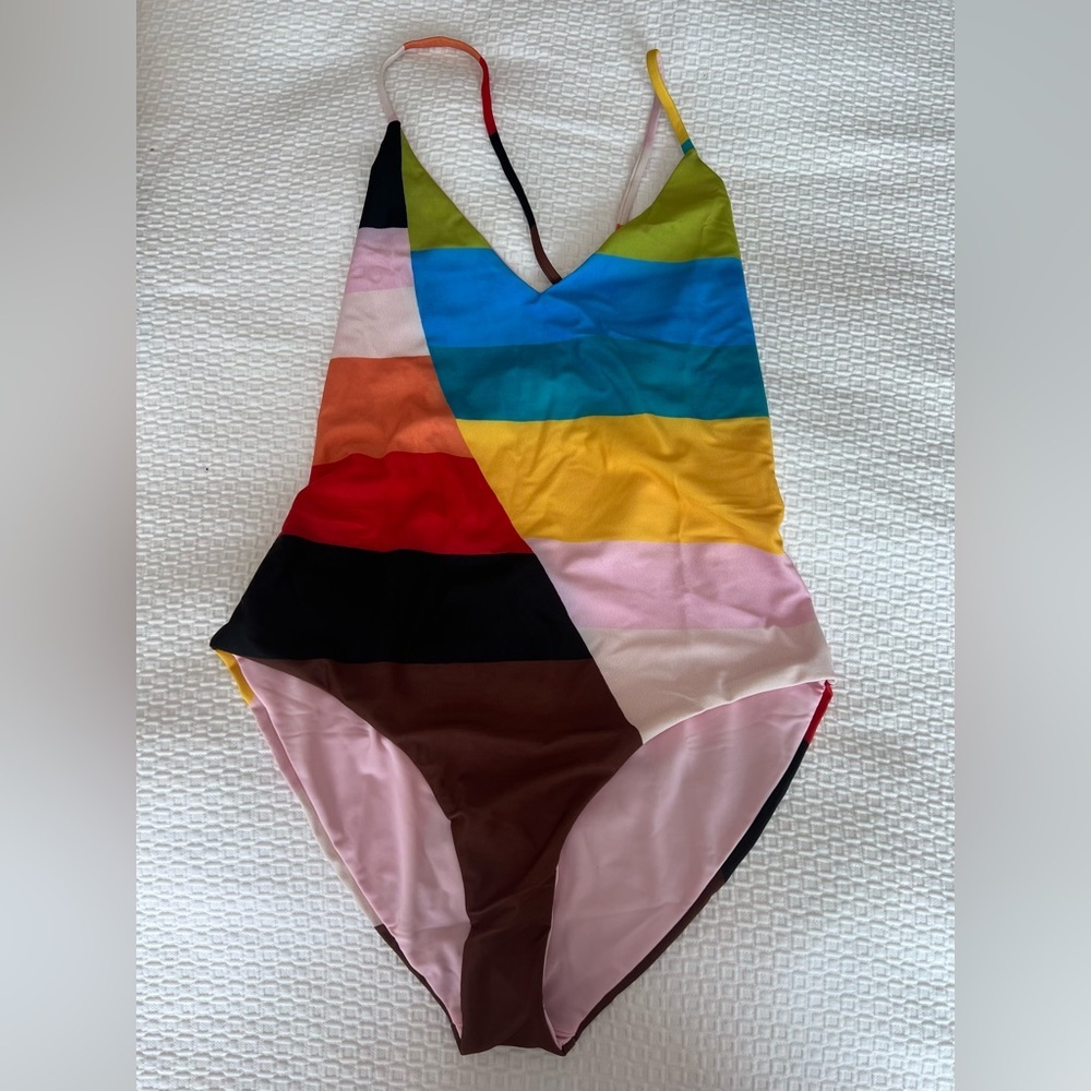 Mara Hoffman Multicolor Striped One-Piece Swimsuit - Picture 6 of 13